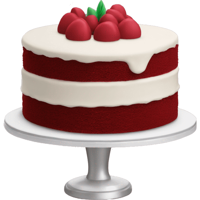 red velvet cake emoji