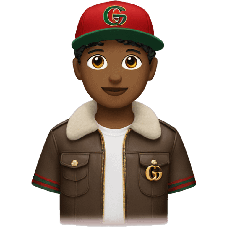 Boy with casquette Gucci  emoji