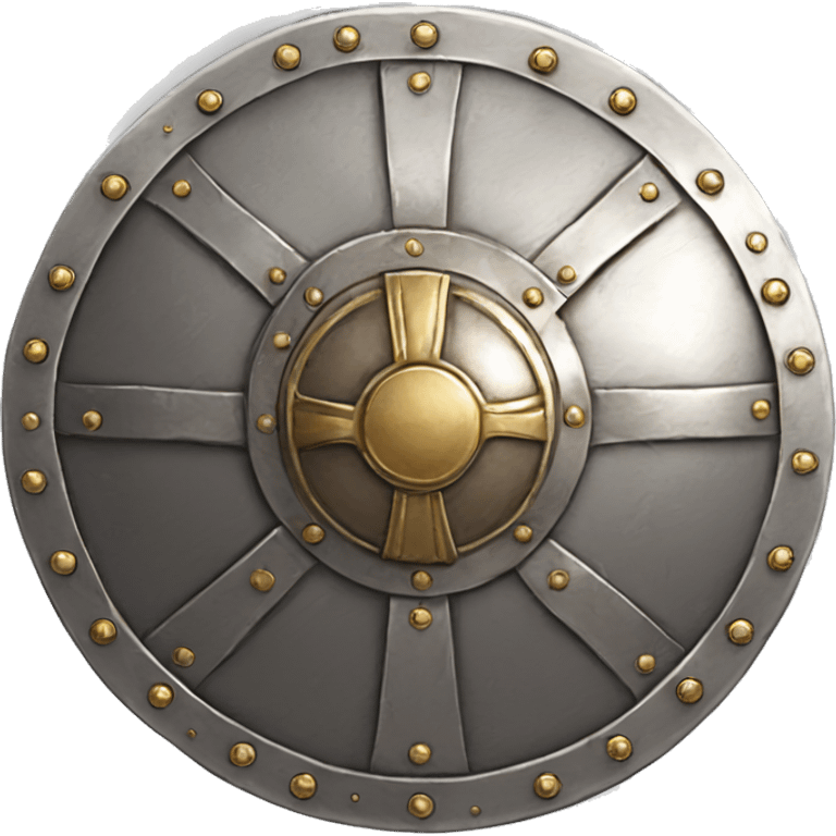 gladiator circular shield silver emoji