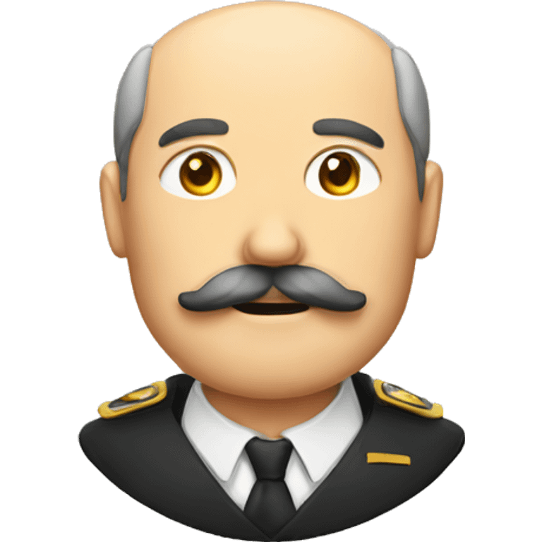 A german man with square mustache emoji