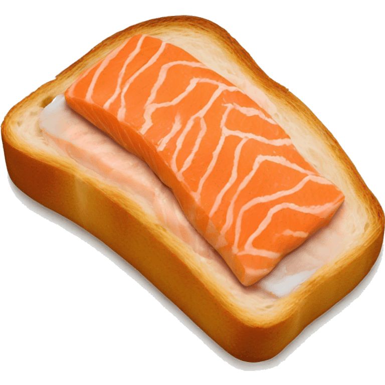 Salmon toast  emoji