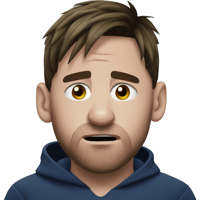 Messi crying emoji