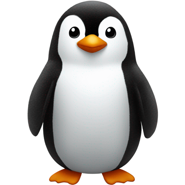 Penguin wearing a fluffy coat emoji