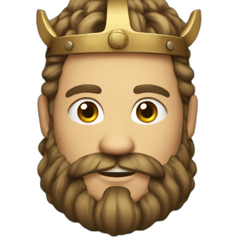 viking king hold wine emoji