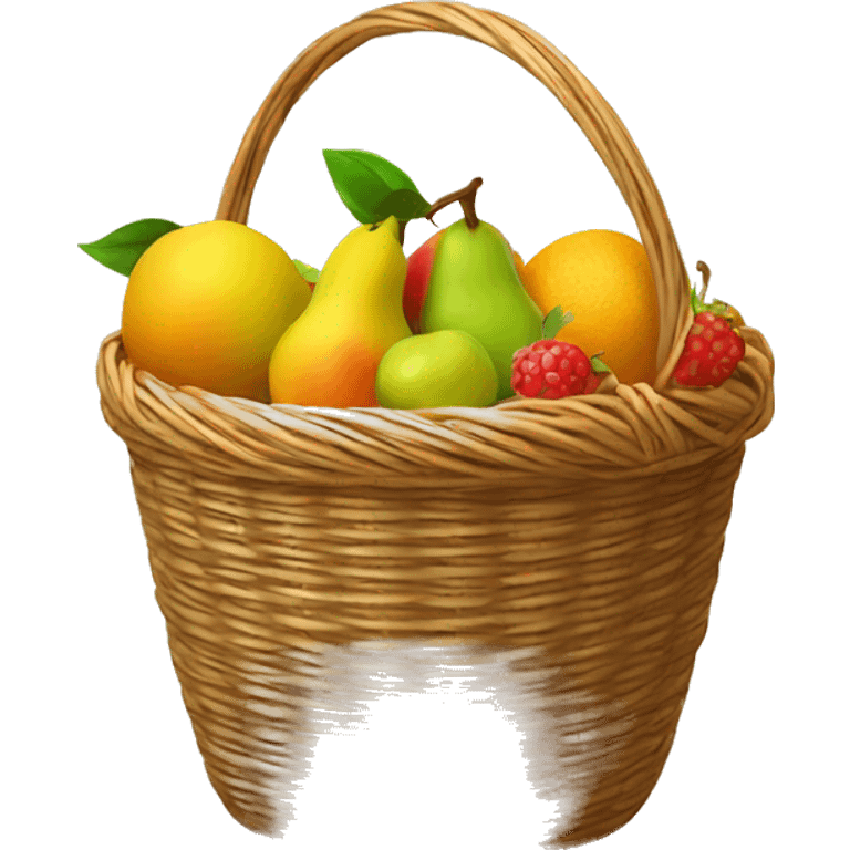 fruits inside the basket emoji