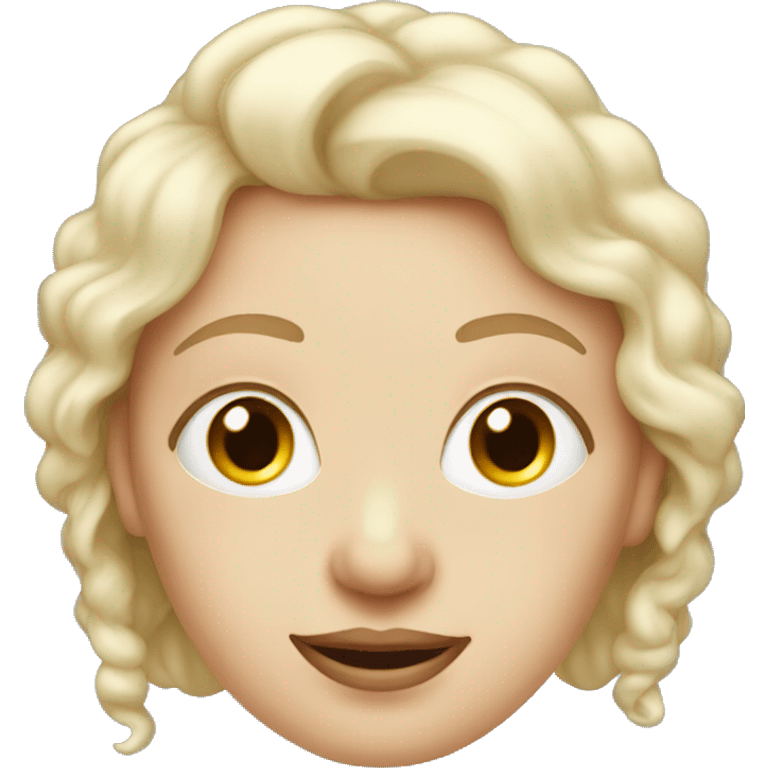 white lady with nose ring and double chin emoji