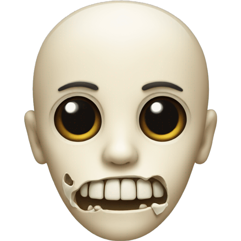 Face with bone  emoji