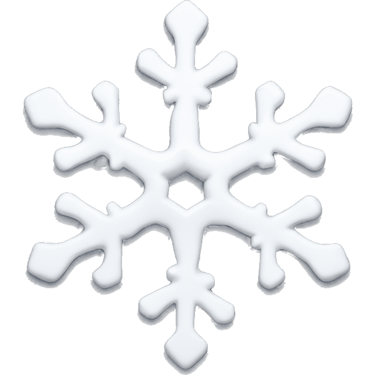 Melting snowflake emoji