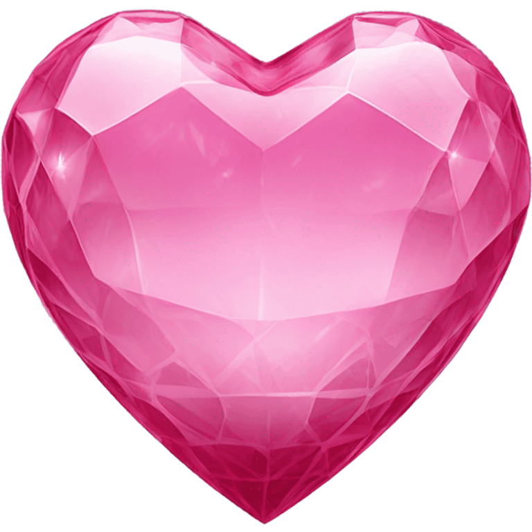 Pink magic glass heart  emoji