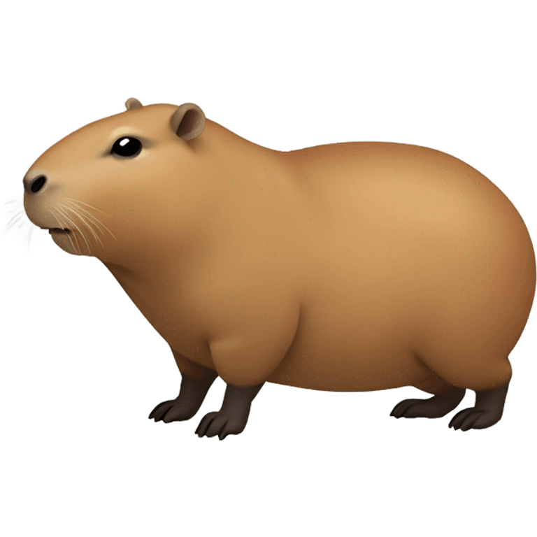 capybara android 3/4 turn emoji