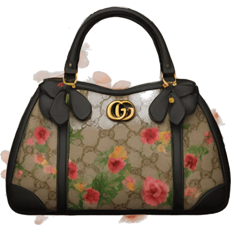 Floral Gucci bag  emoji