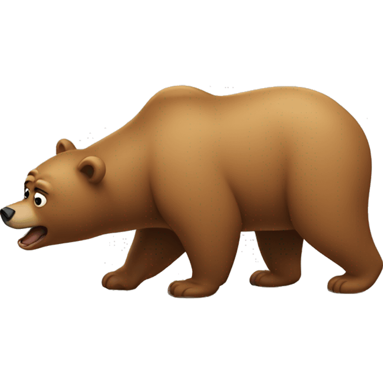 Bear farting emoji