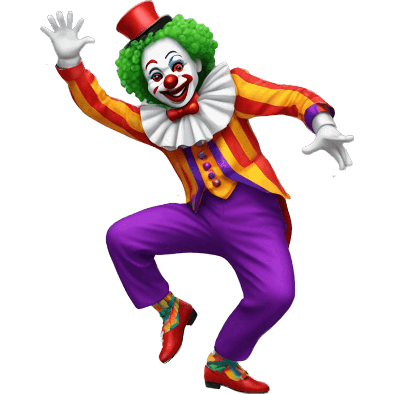 dancing clown emoji