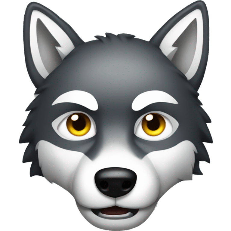 Wolf with a knife emoji