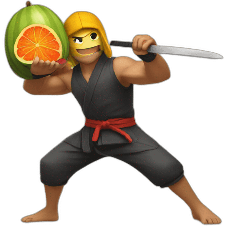 Fruit ninja emoji