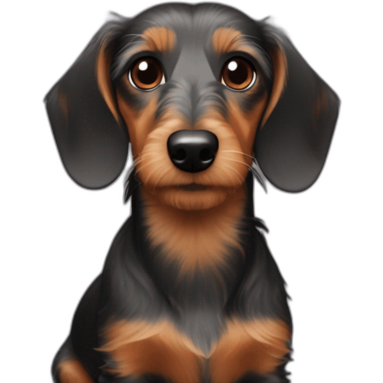 wire haired dachshund emoji