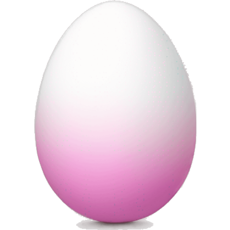 easter light pink white egg gradient emoji