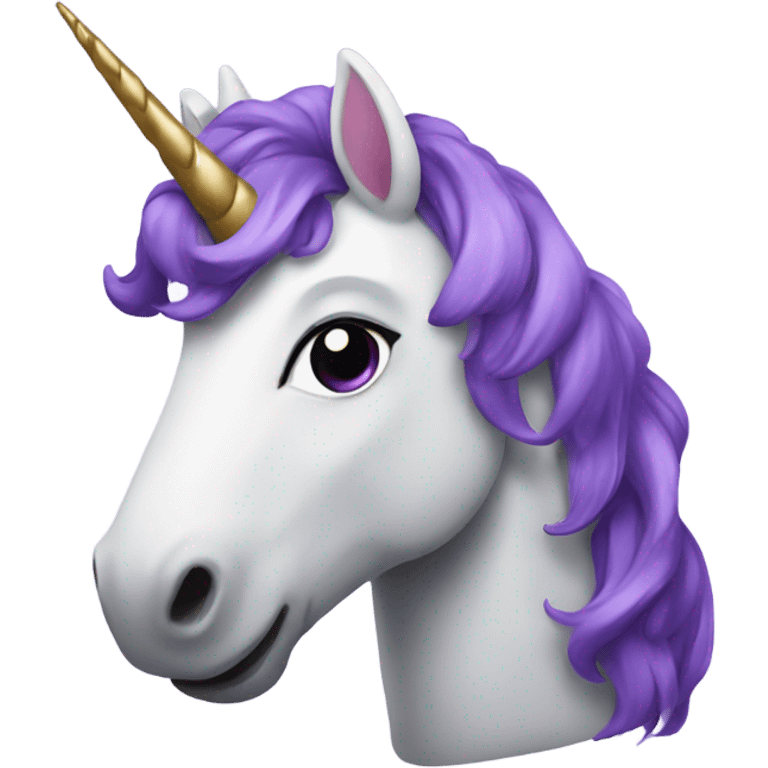 Purple unicorn emoji