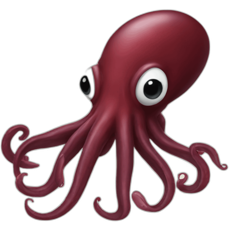 dark red squid emoji