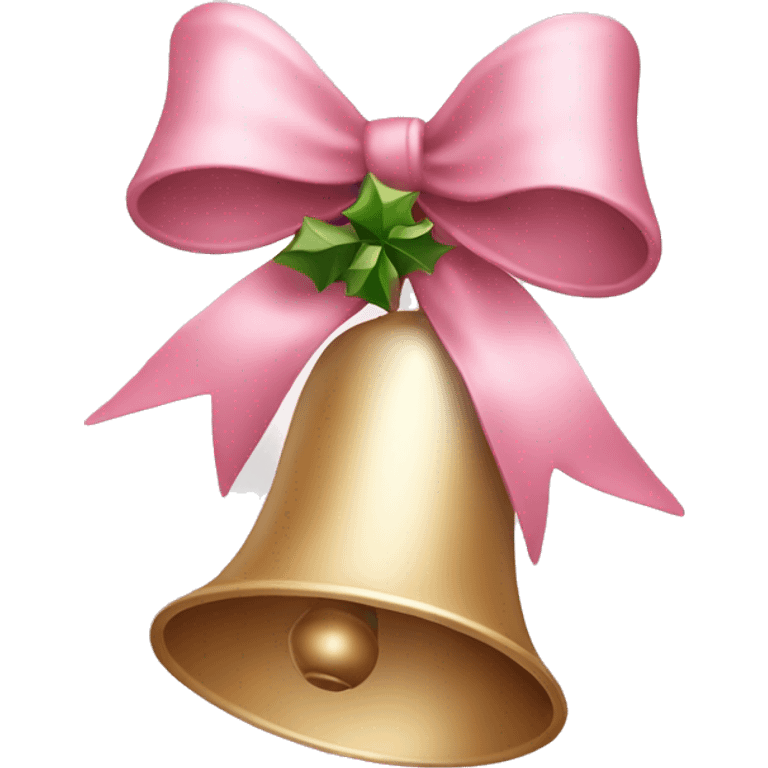 Light pink Christmas bells emoji