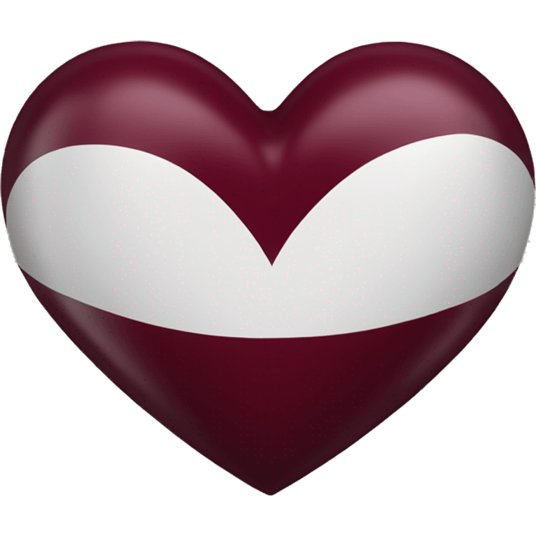 Burgundy heart emoji