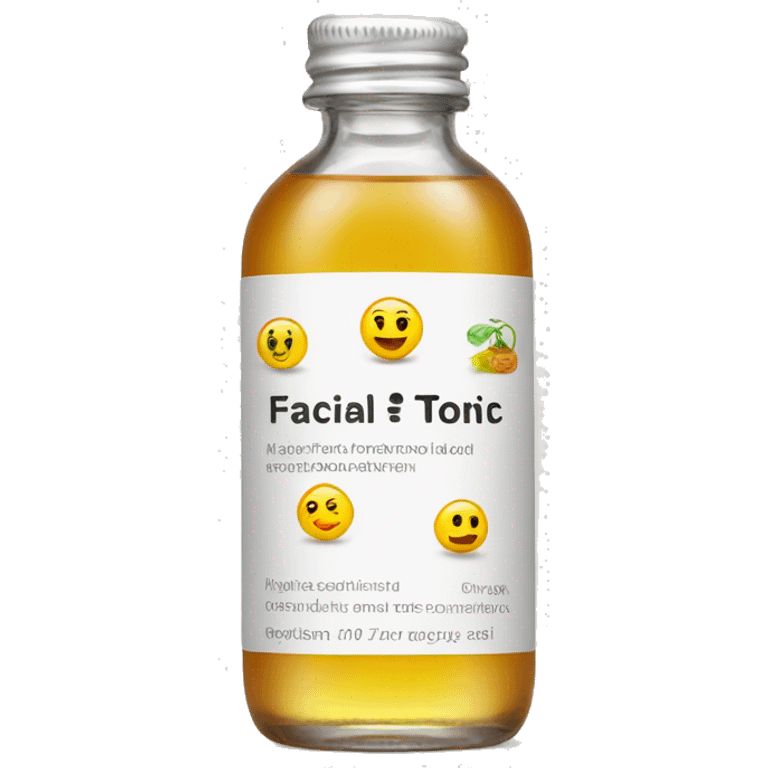 facial tonic with label emoji