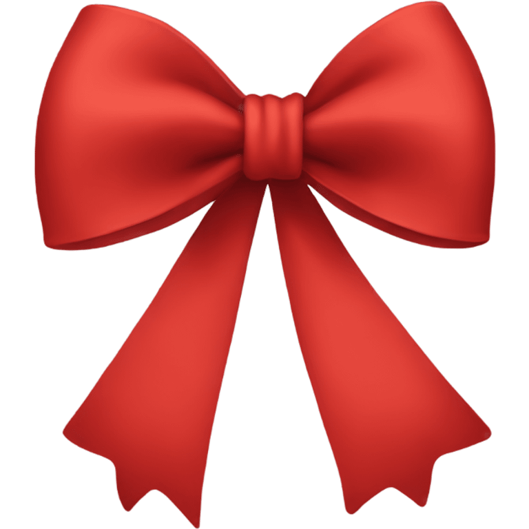 thin red bow emoji