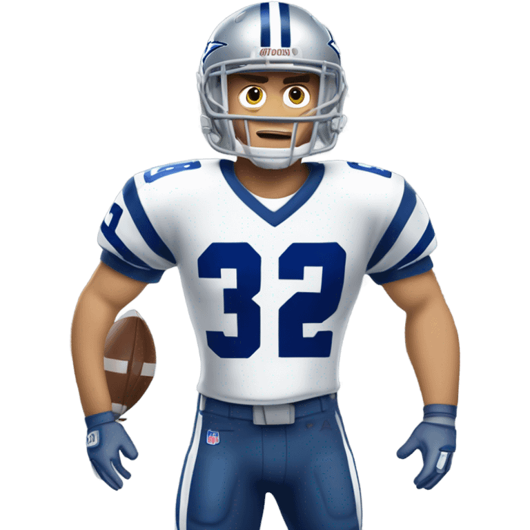 Josh Blankenship in Cowboys football attire emoji