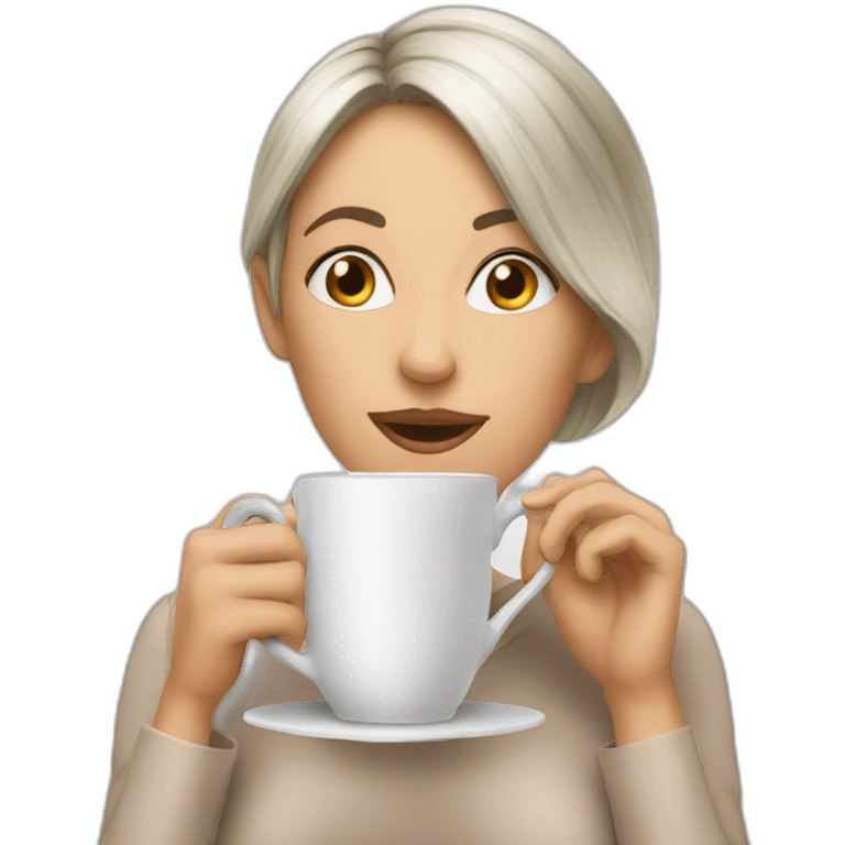 sipping tea gossip emoji