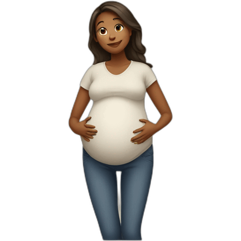 pregnant woman emoji