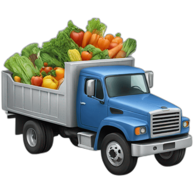 truck with vegetables emoji