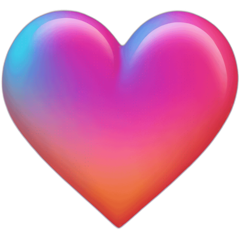 Abstract love heart emoji