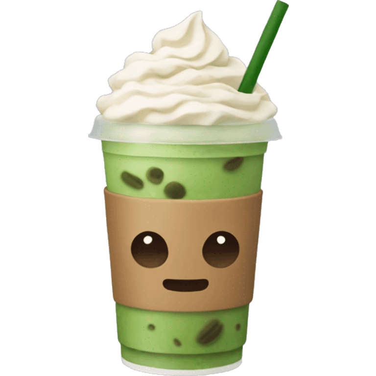 Matcha Iced coffee venti emoji