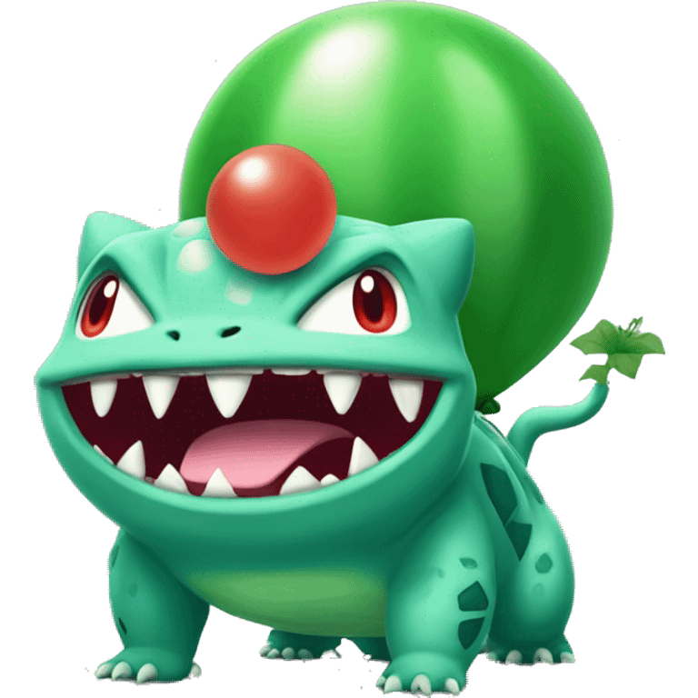 Evil Bulbasaur, ballon letters HH emoji