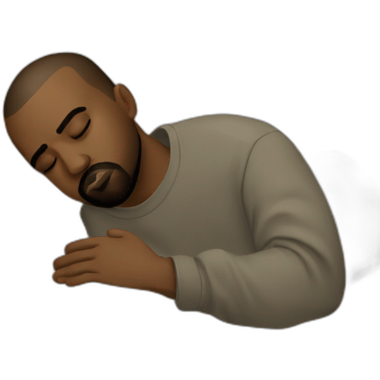 Kanye West sleeping emoji