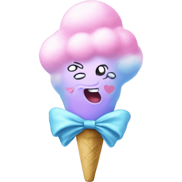 Cotton candy doing magic  emoji