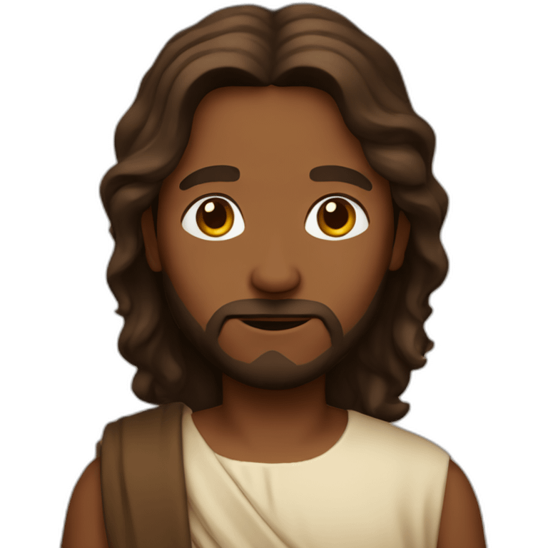 jesus with brown skin emoji