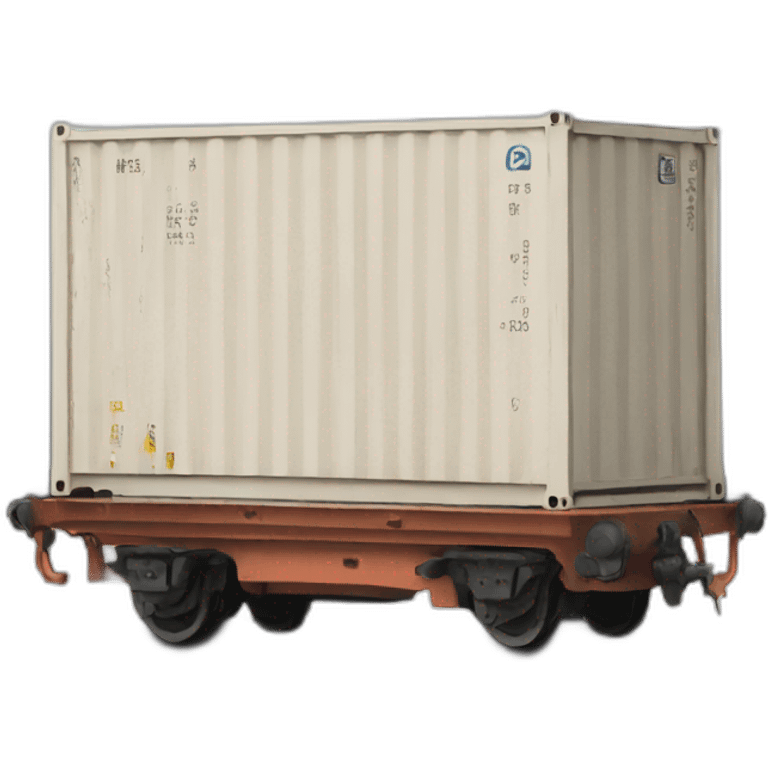 container on the train emoji