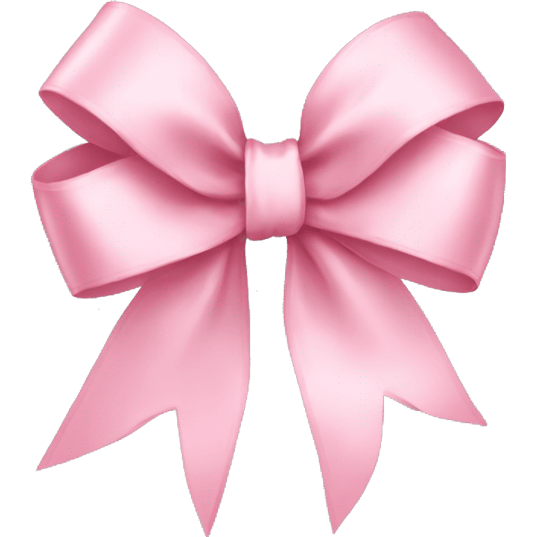 light pink ribbon bow emoji