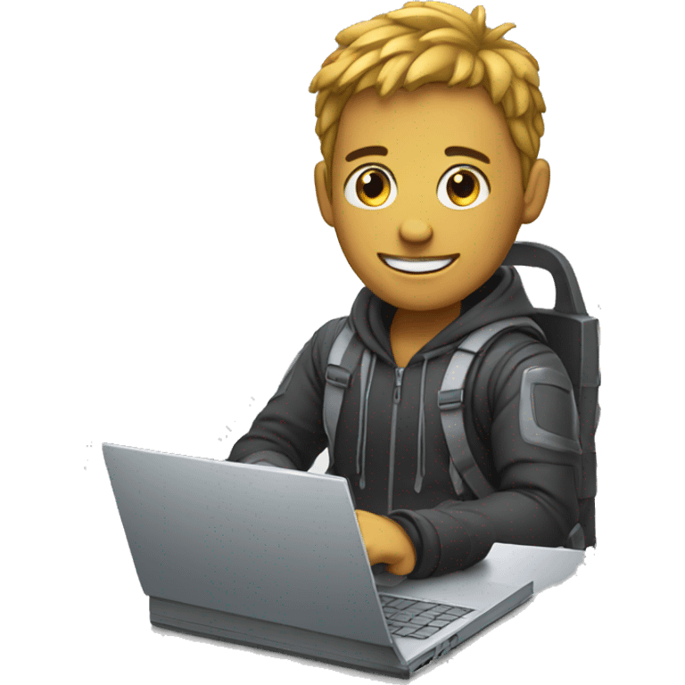 cybersportsman with laptop emoji