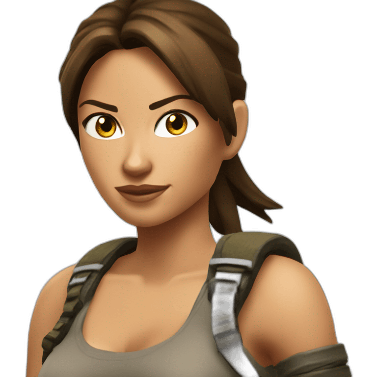 Lara croft emoji