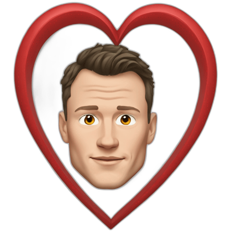 Jonathan Toews inside a heart emoji