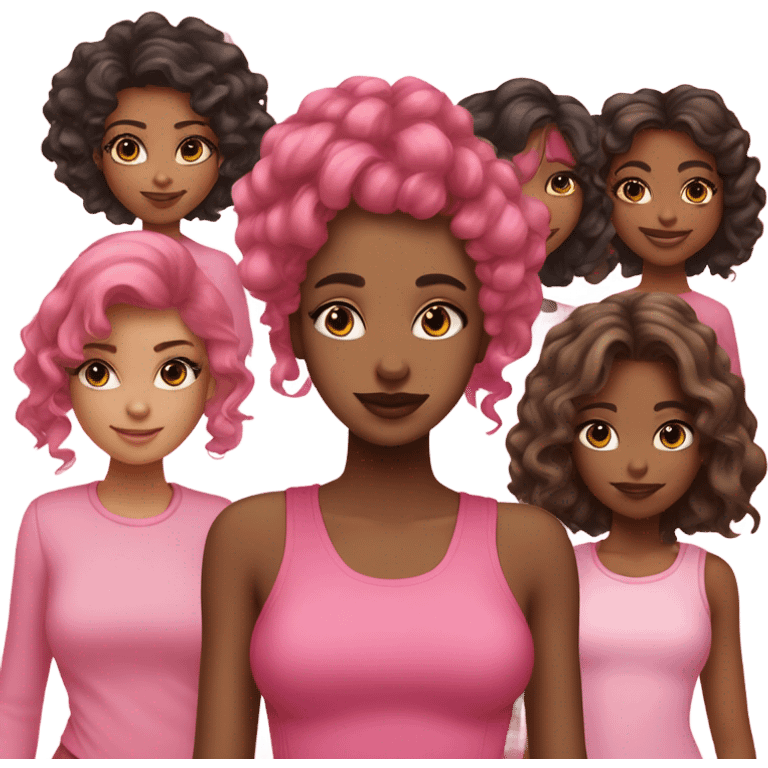 Pink girls  emoji