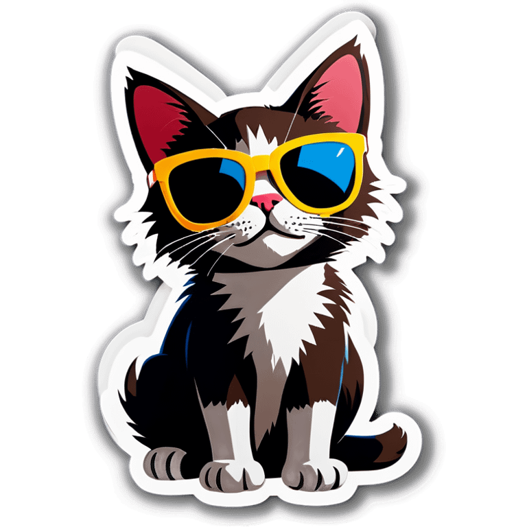 Cat with sunglasses emoji