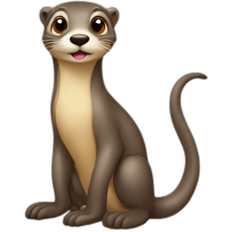 Loutre sur girafe emoji