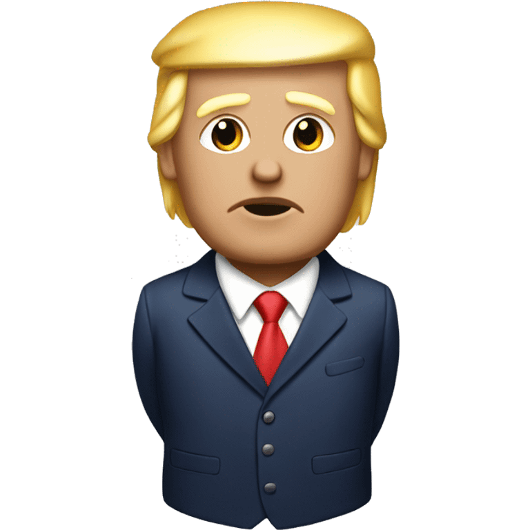 Trump with a frechie emoji