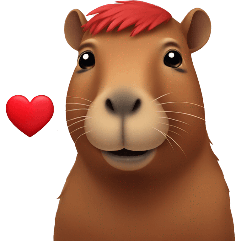 capibara with heart emoji