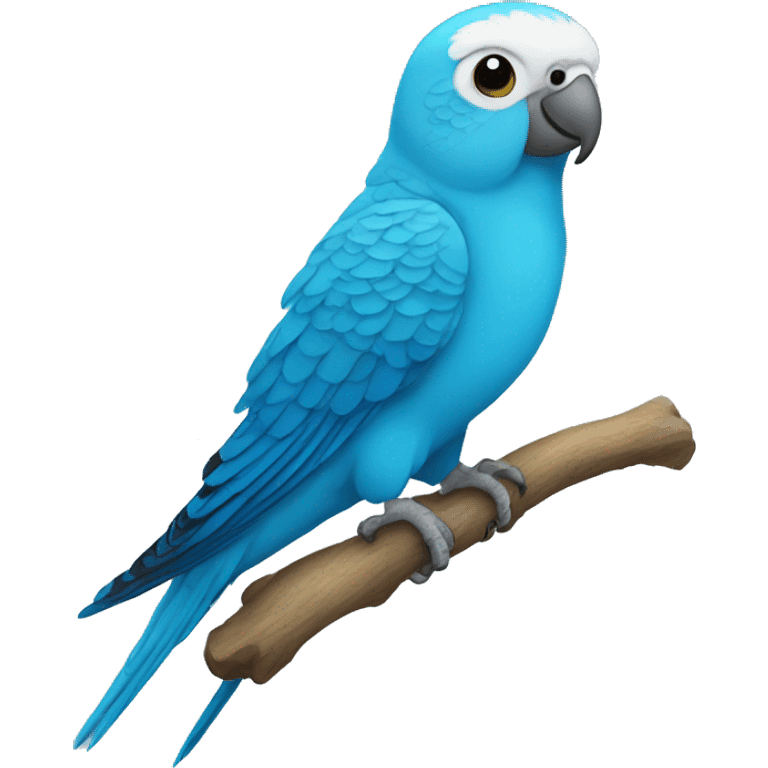 Blue parakeet emoji