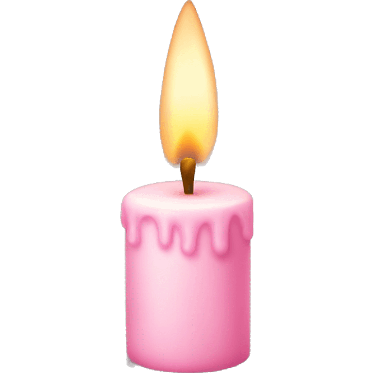 light pink candle emoji