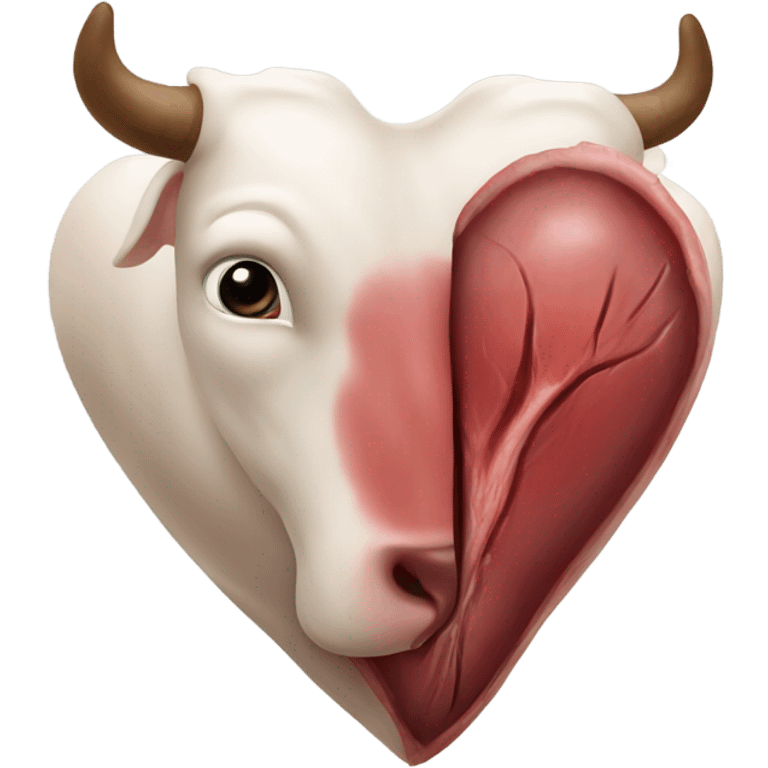 Cow heart emoji